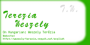 terezia weszely business card