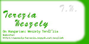 terezia weszely business card